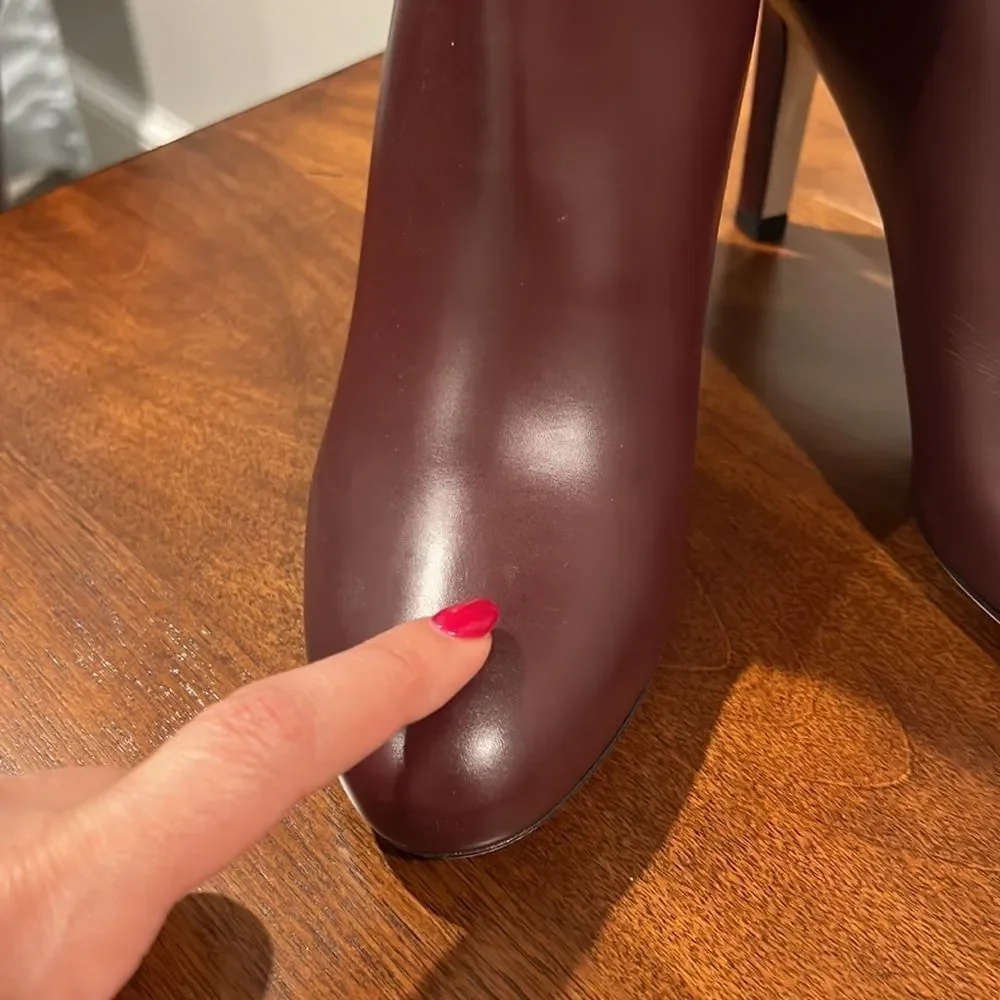 Jimmy Choo Boots Karter 85 Burgundy - Picture 6 of 7